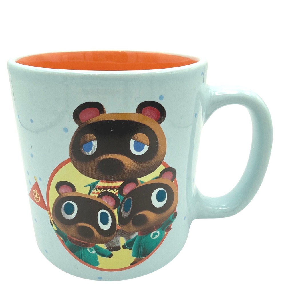 Nintendo Animal Crossing New Horizons Tom Nook Timmy Tommy Blue Orange Mug 2021